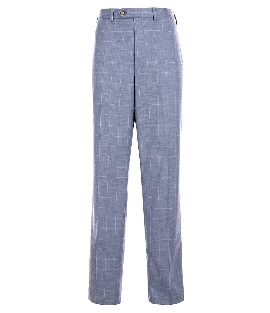 Ralph Ralph Lauren Slim Fit Flat Front Sharkskin Dress Pants
