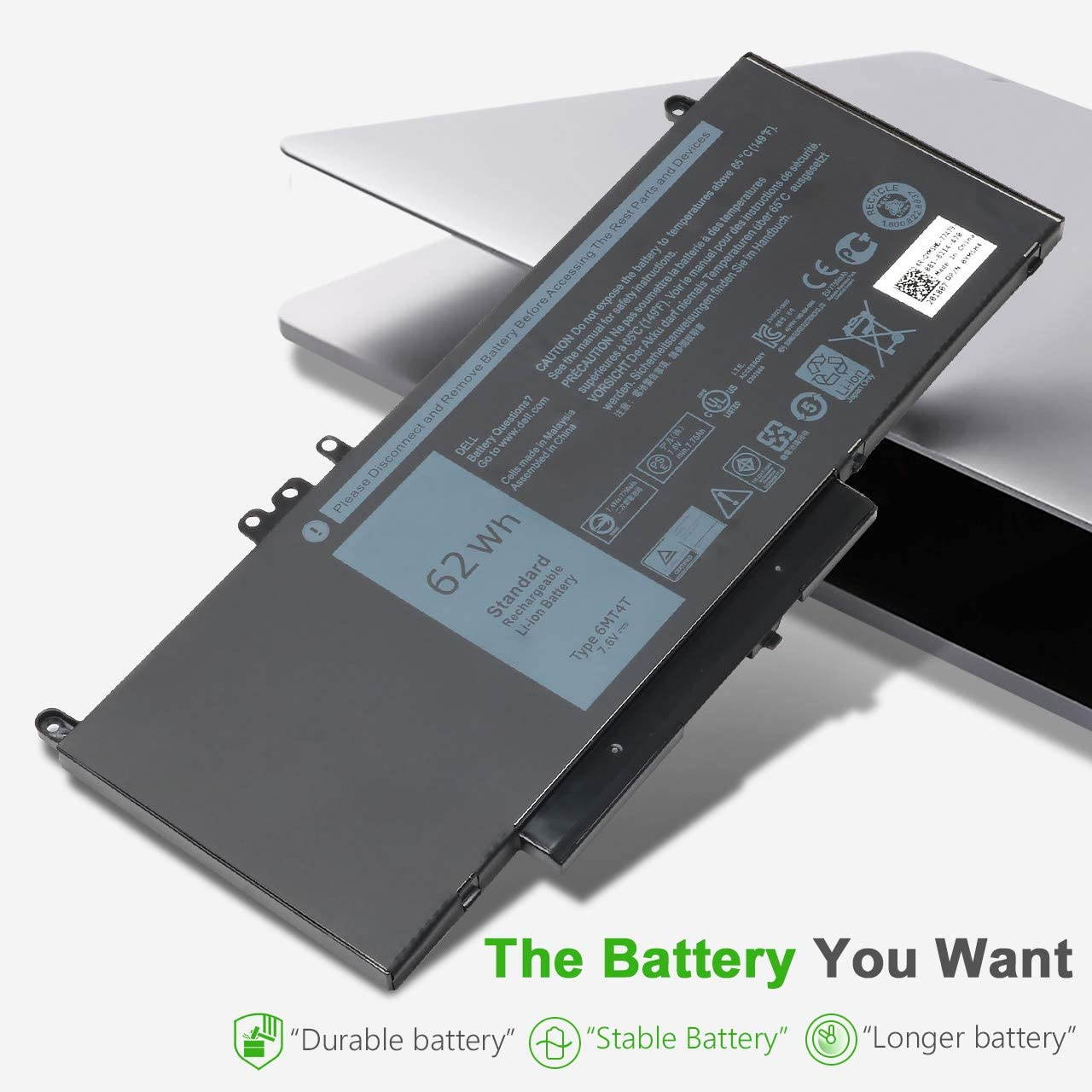 New DELL 6MT4T Laptop Battery for Dell Latitude E5470 E5570 14 5470 E5470 15 5570 E5570 15.6 inch Precision 3510 Series Notebook, 7V69Y 0HK6DV 079VRK TXF9M 79VRK 07V69Y.