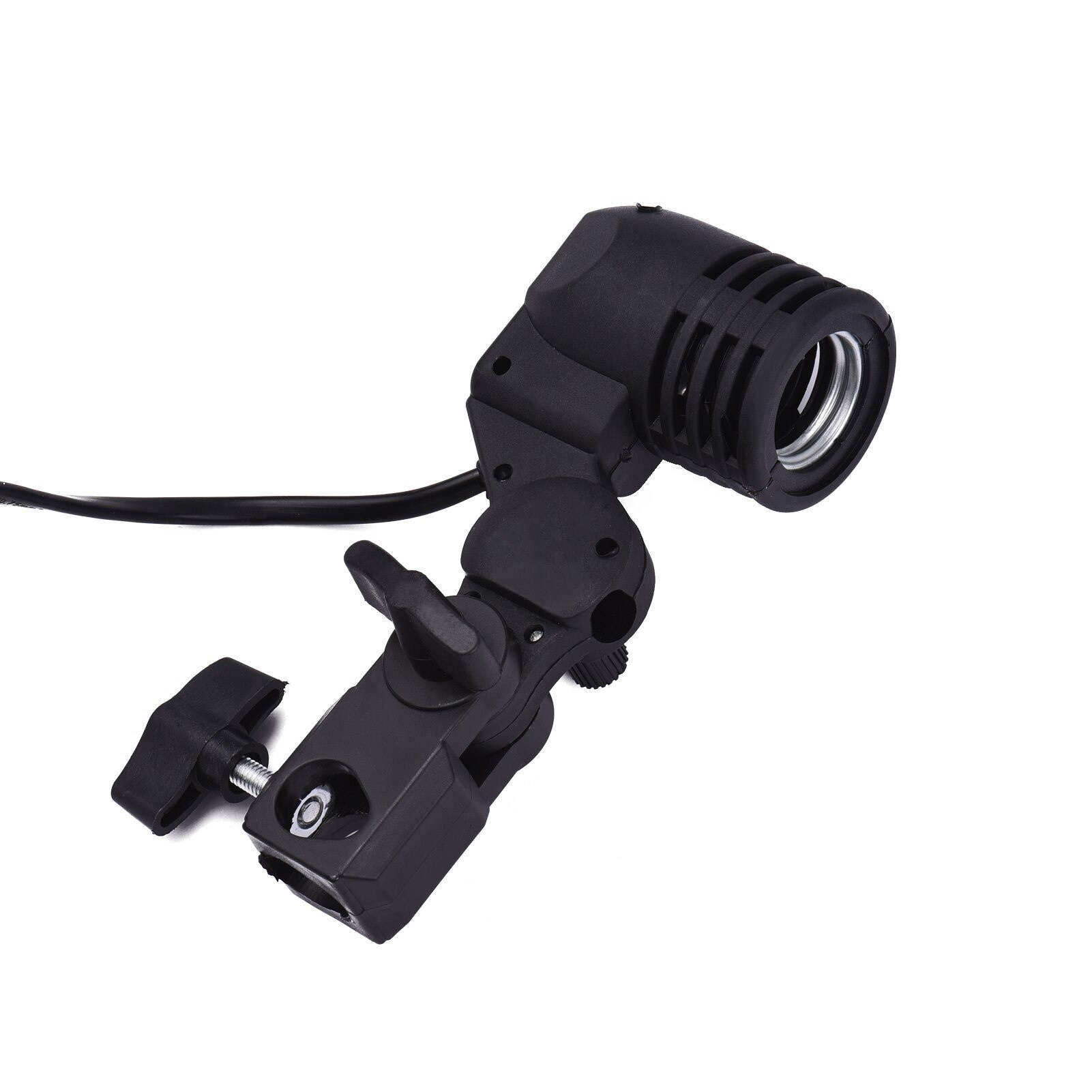 E27 Bulb Holder Socket video Flash Swivel Bracket Photo Studio Light Photography Lamp Mount