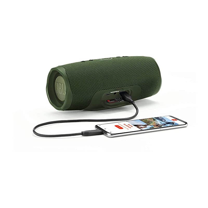 Charge 4 Portable Waterproof Wireless Bluetooth Speaker Bundle with Anker 2-Port Wall Charger - Camouflage