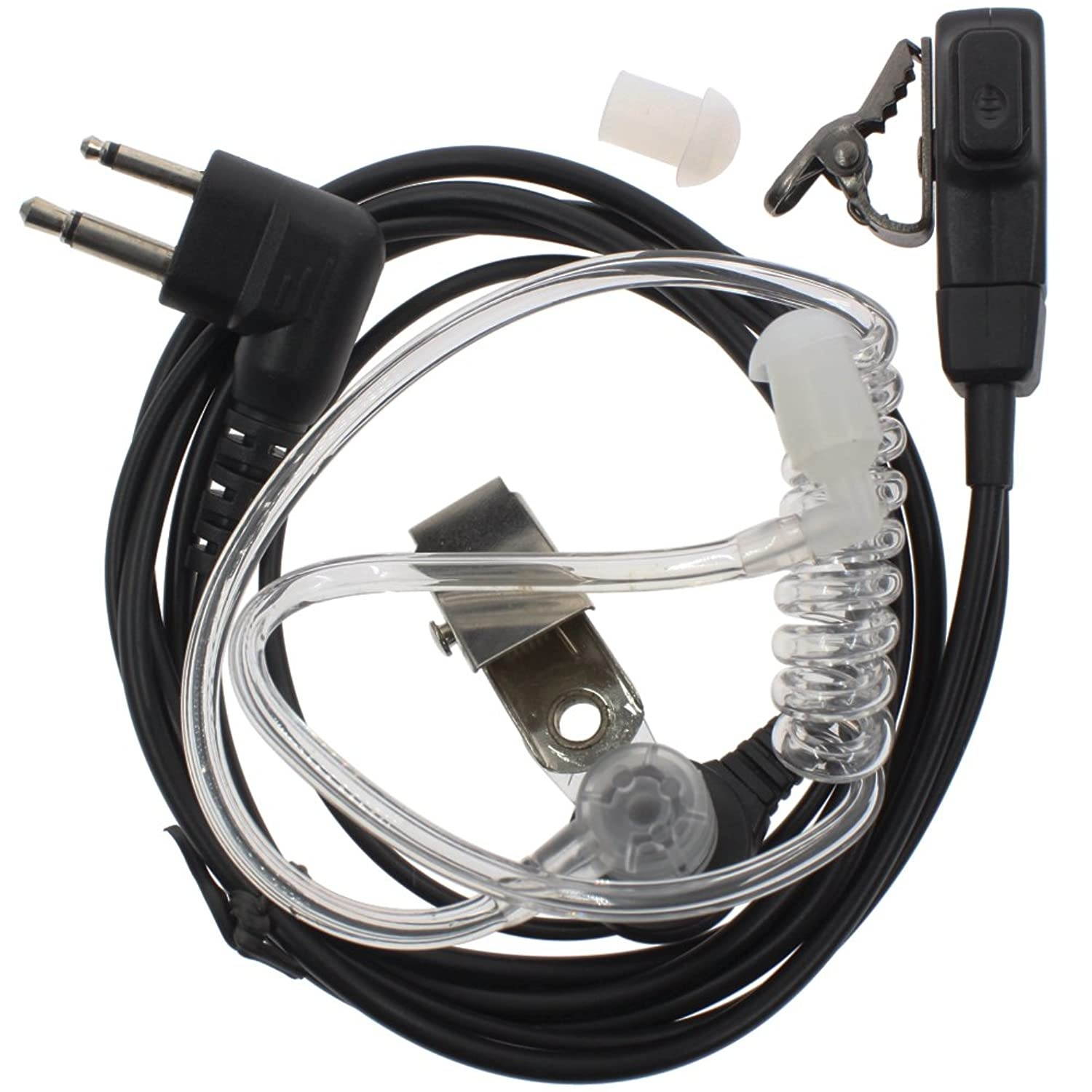 Aoer 5 Pack Covert Acoustic Tube Earpiece 2 PIN for Motorola Radio