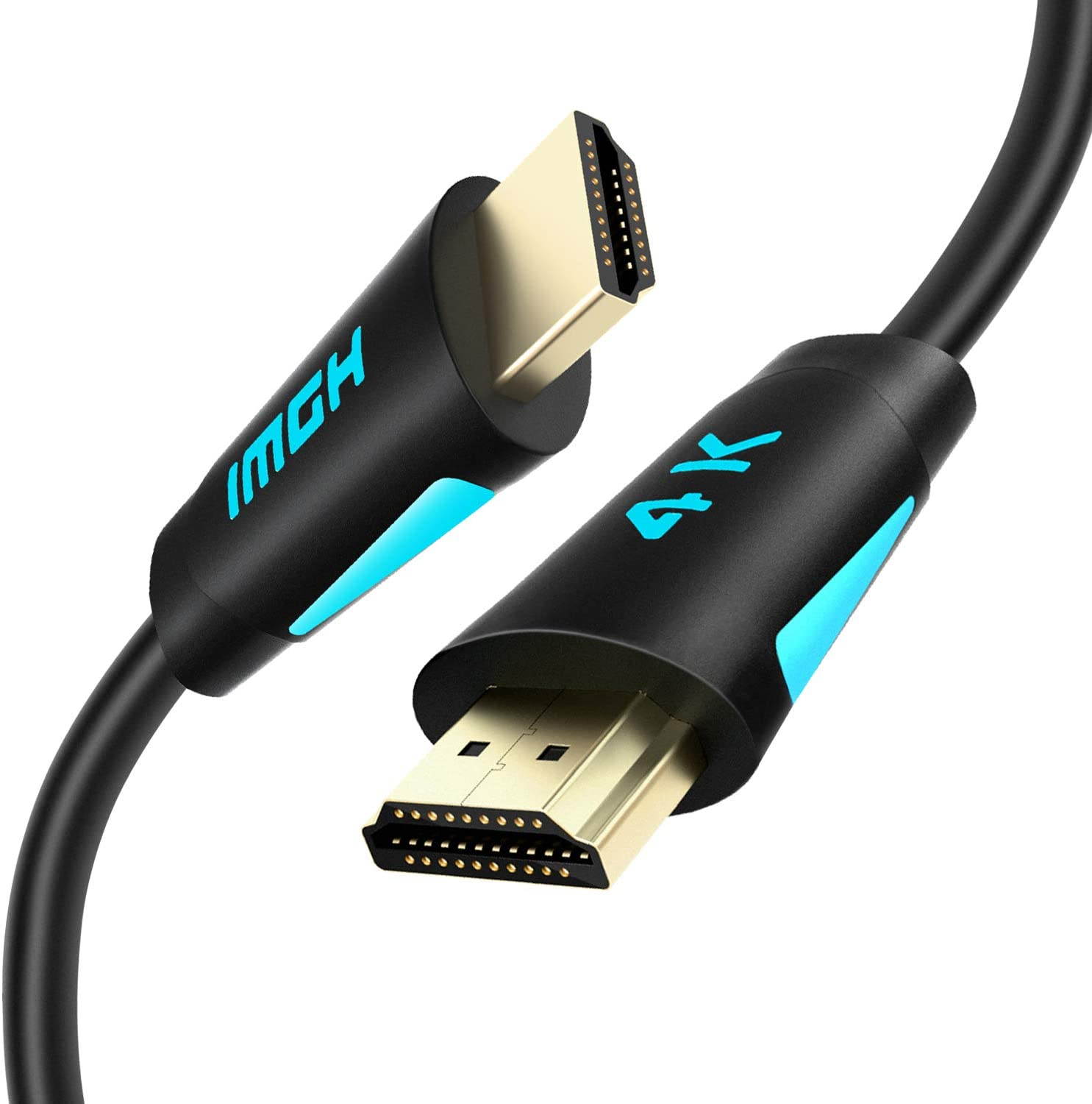4K HDMI Cable HDMI 2.0 High Speed 18Gbps Cable PVC Supports 3D 4K@60Hz True HD Dolby 7.1 ARC HDCP 2.2 Compatible with UHD TV, PS4, PS3, Blu-ray, PC, Projector, Monitor (16.4ft/5M)