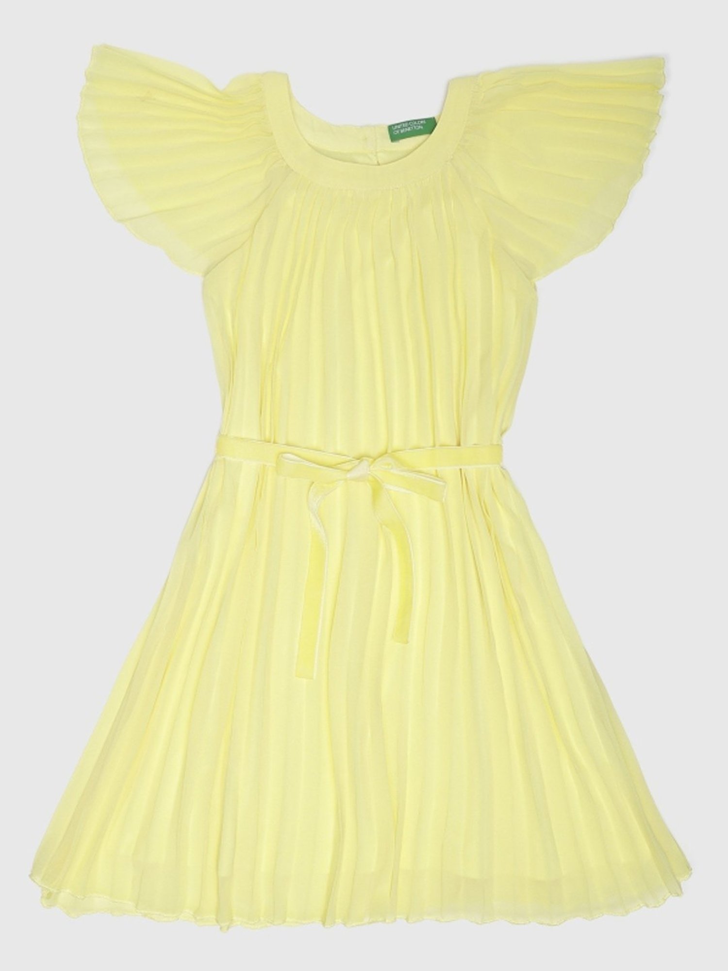 United Colors of Benetton Kids Yellow Regular Fit Dress