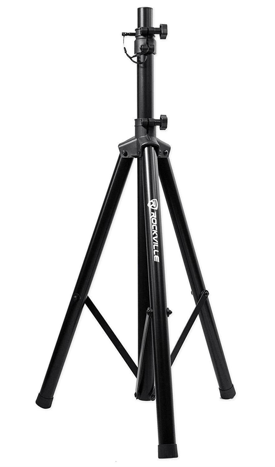Rockville RVES05 Black Heavy Duty Tripod Pole-Mount DJ PA Speaker Stand
