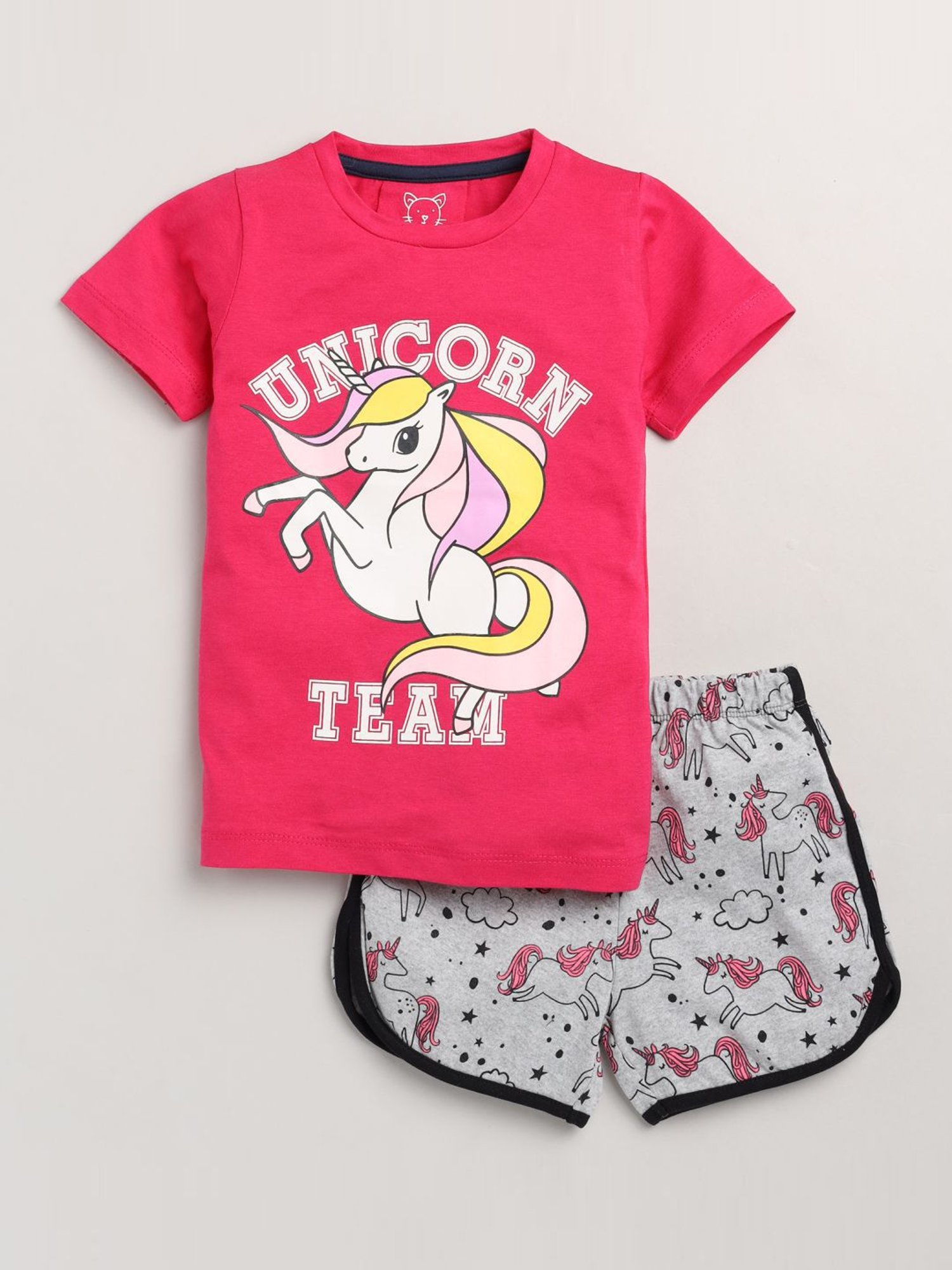 Akkriti by Pantaloons Kids Red & Cream Embroidered Kurta Set