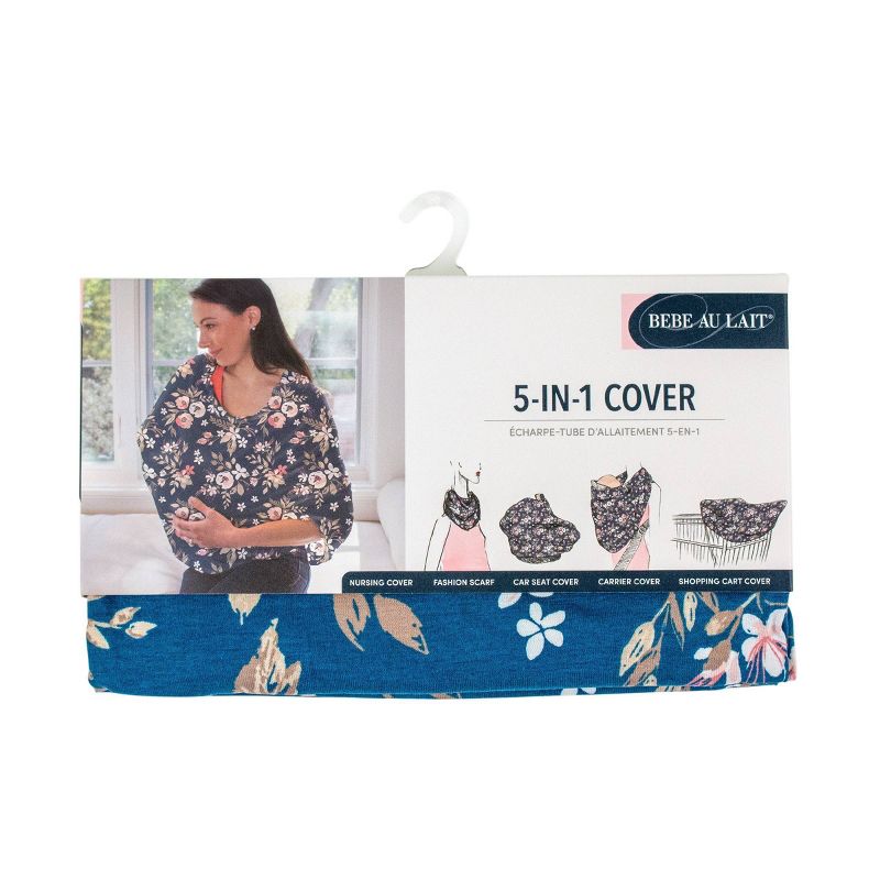 Bebe Au Lait 5-in-1 Nursing Cover - Midnight Floral