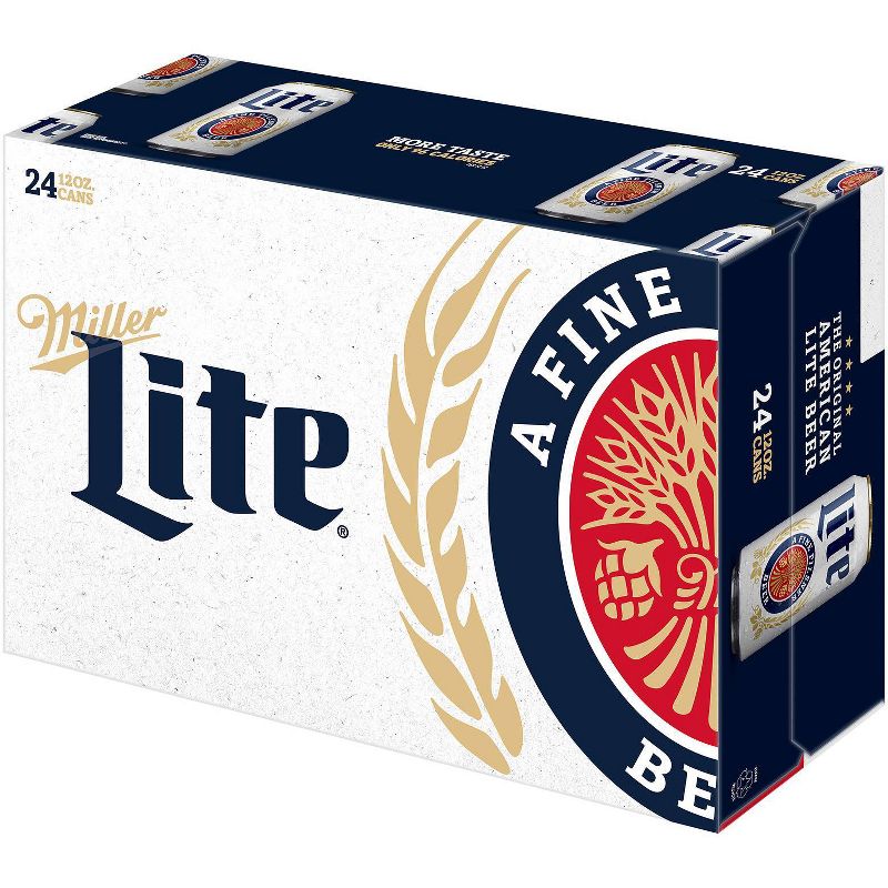 Miller Lite Beer- 24pk/12 fl oz Cans