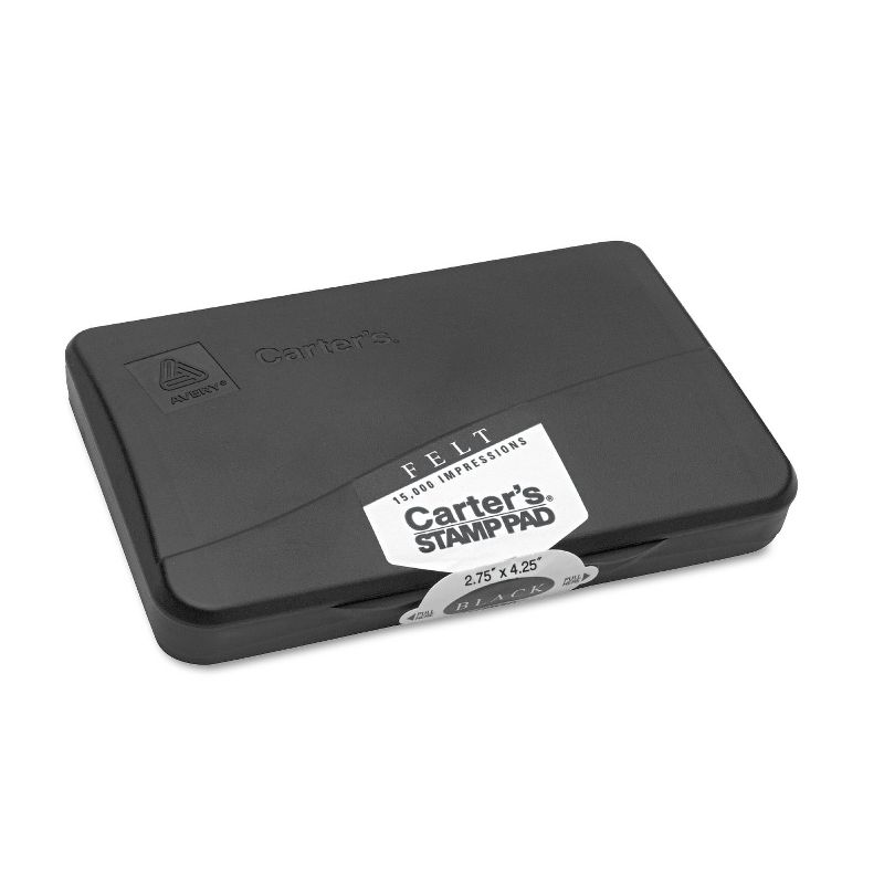 Carter's Felt Stamp Pad 4 1/4 x 2 3/4 Black 21081