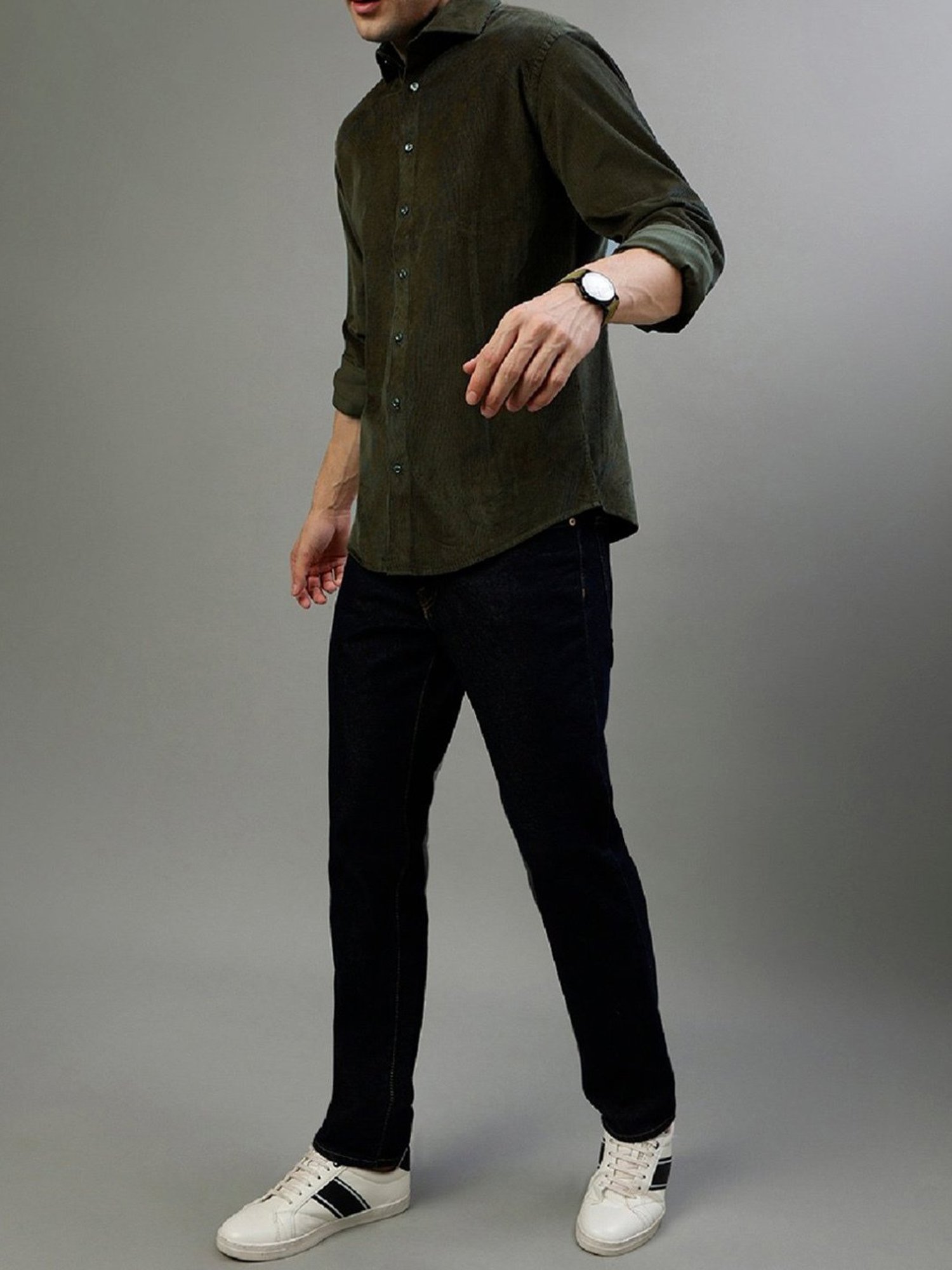 Bruun & Stengade Green Slim Fit Shirt