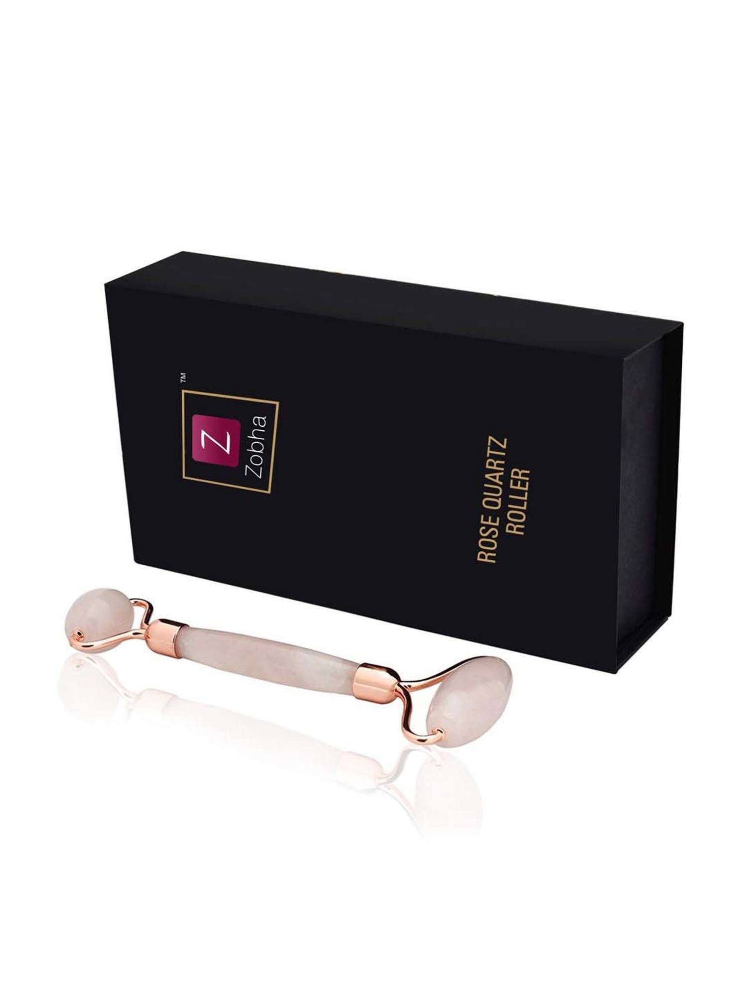 Zobha Vibrating Rose Quartz Roller - 55 gm