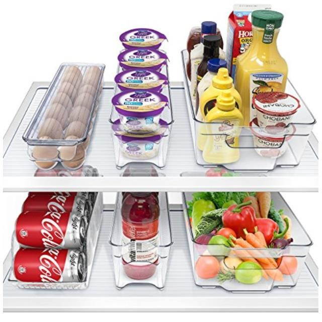 sorbus fridge bins and freezer bins refrigerator organizer stackable food storage containers bpafree drawer organizers for refrigerator freezer and pantry