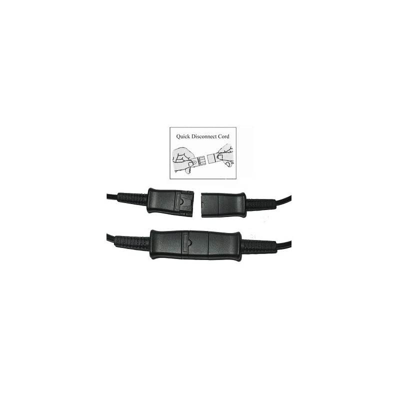 U10P Adapter Cable Compatible with Any Plantronics or  QD Headset and Works with Mitel Nortel Avaya Digital Polycom VVX Shoretel Aastra Digium + More