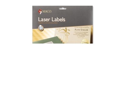 Maco Round Foil Laser Label 300 EA/PK