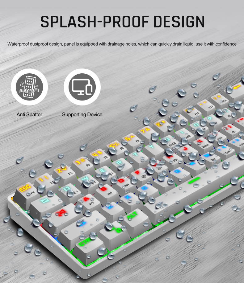 LEAVEN 61-key wired/wireless dual-mode bluetooth mechanical keyboard tablet phone mechanical bluetooth keyboard