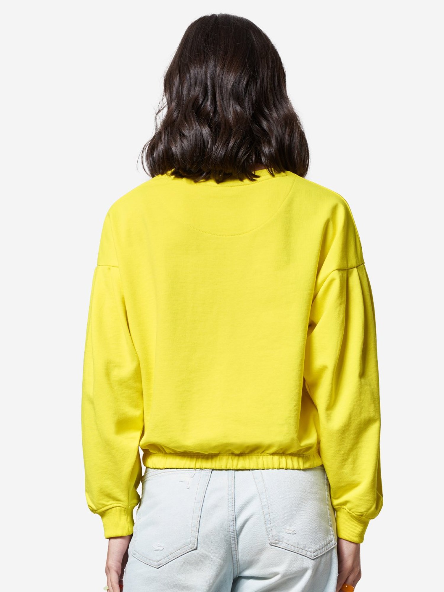 Belle Fille Yellow Patchwork Sweatshirt