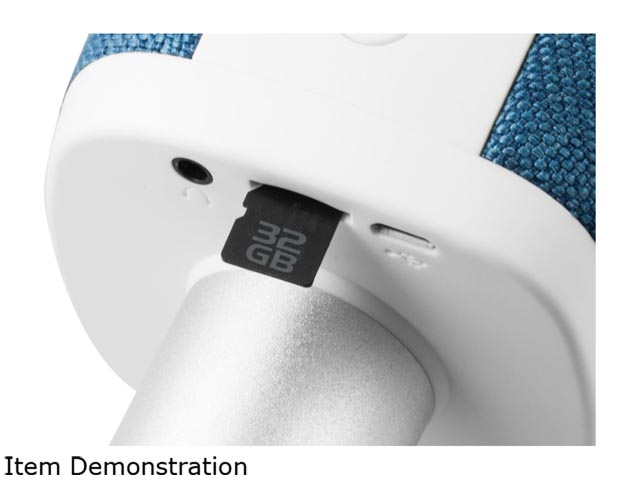 Technaxx 4811 Karaoke MIC Fabric Blue 2-IN-1 W/ 2X 5W Speaker System