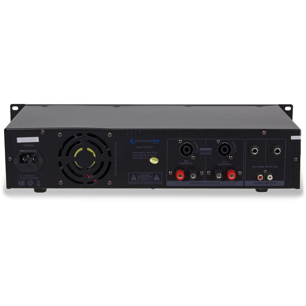 Technical Pro Professional 2-Channel 3000 Watt Power Amplifier