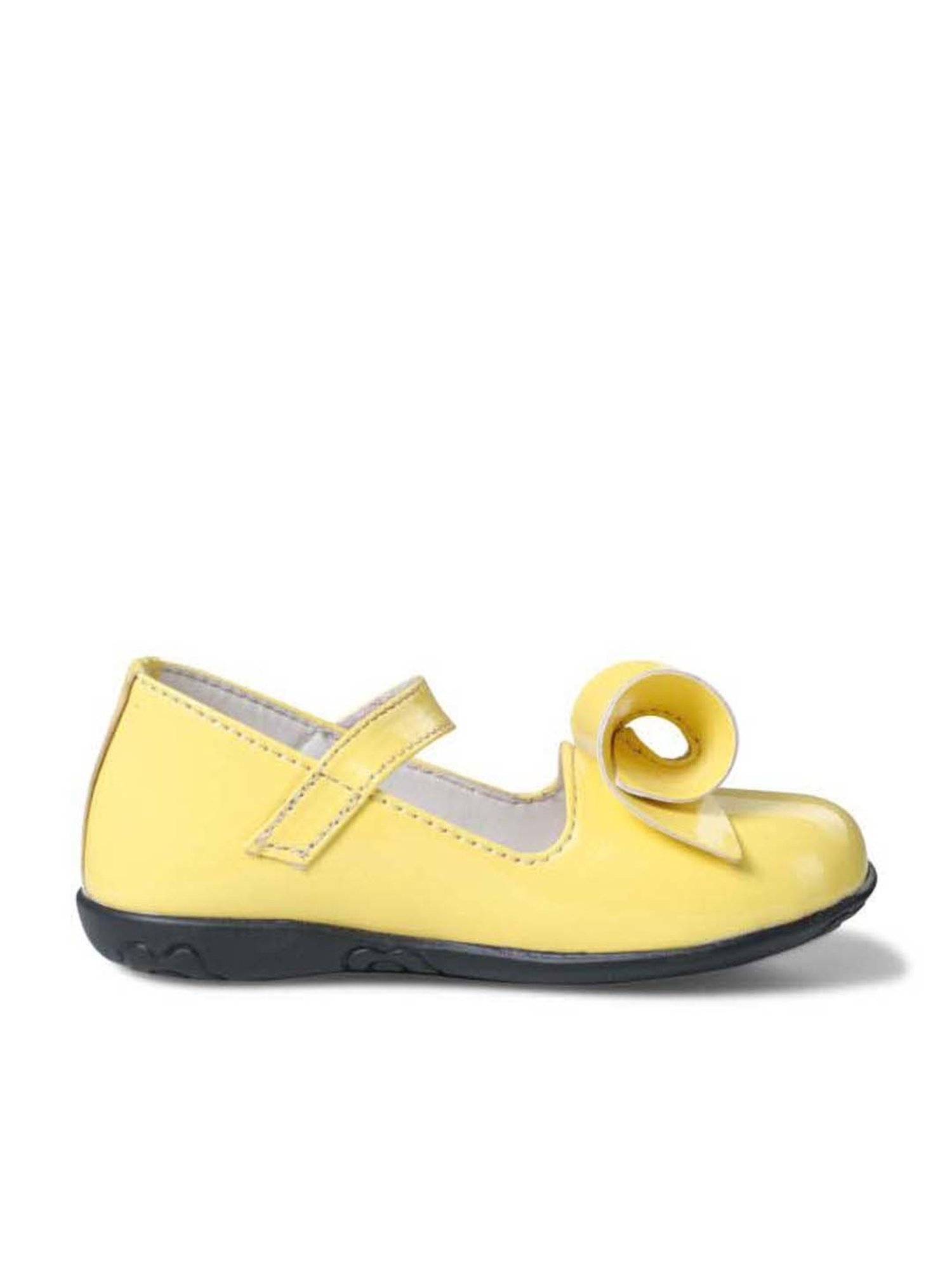 Tiny Bugs Kids Yellow Mary Jane Shoes
