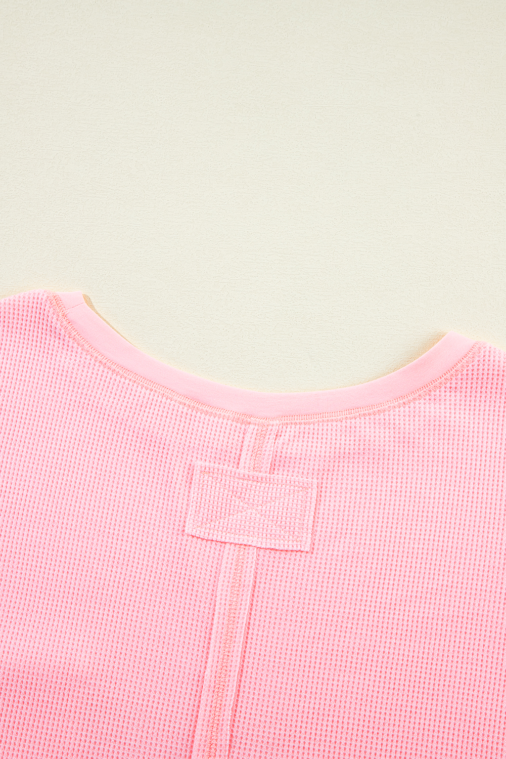 Rose Red Solid Waffle Knit Plus Size Two Piece Shorts Set