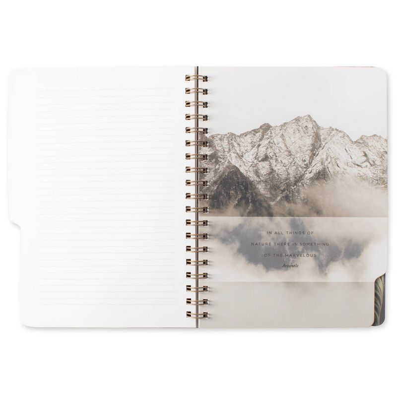 180 sheet College Ruled 5 Subject Spiral Notebook Large Tab Stay Curious - Fringe