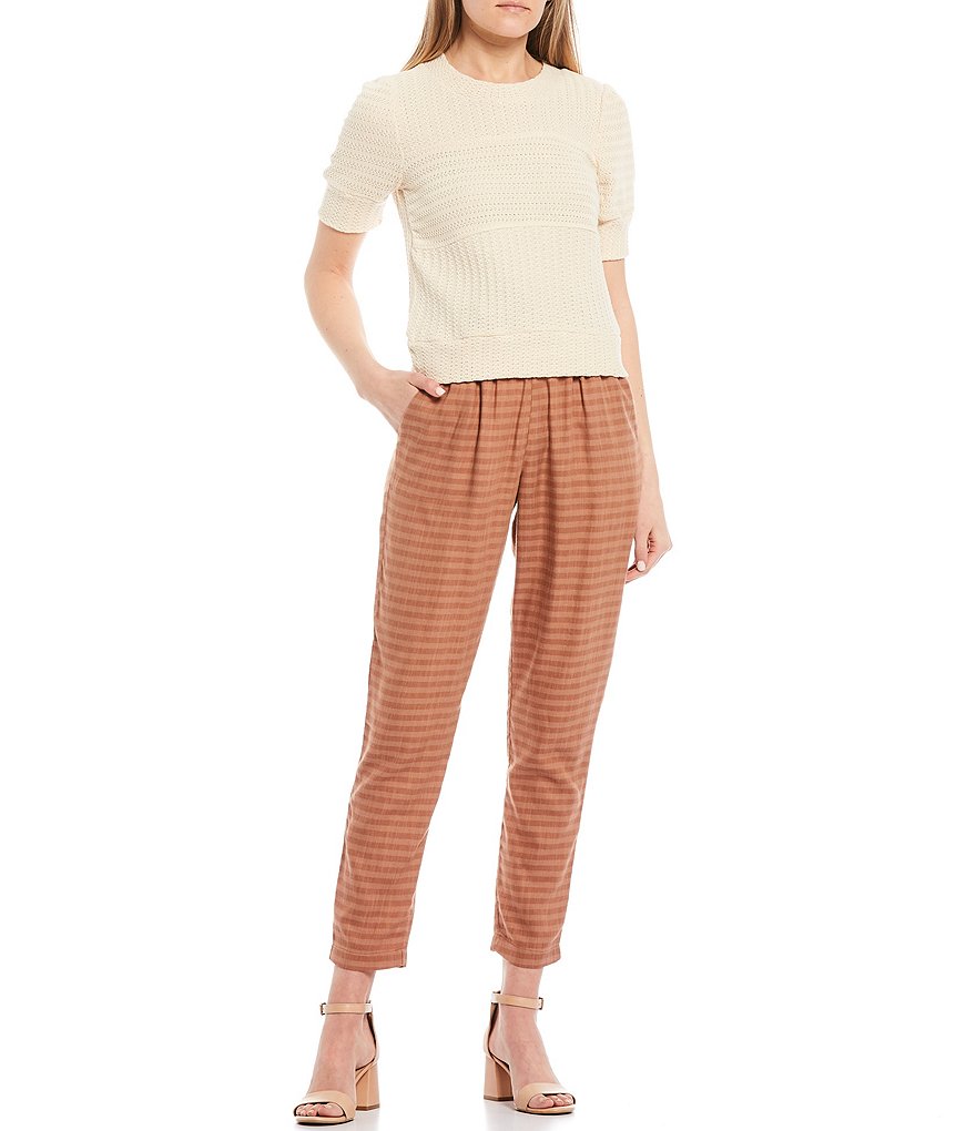 June & Hudson Paperbag Waist Belted Trouser Pants