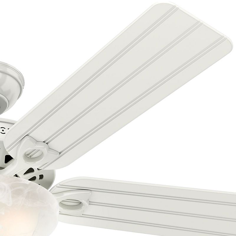 52" LED Beachcomber Damp Rated Ceiling Fan (Includes Energy Efficient Light Bulb) White - Hunter