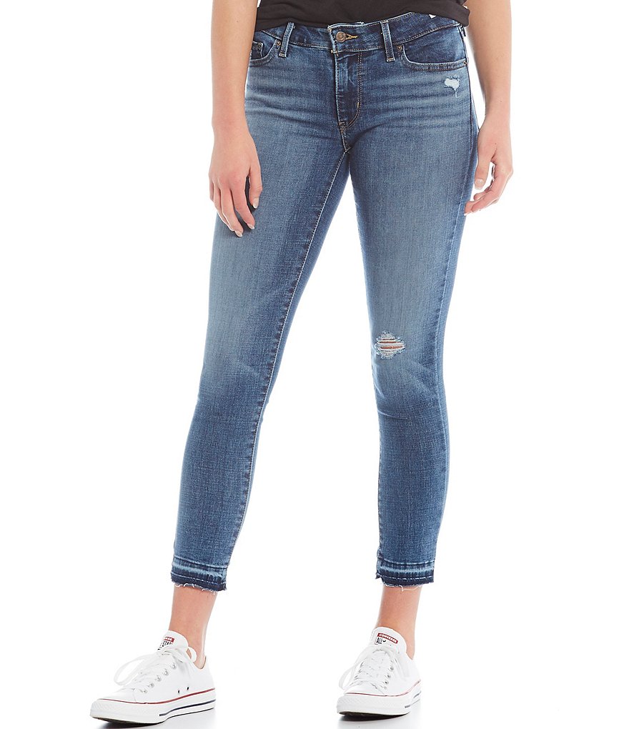Levi's&reg; 711 Destructed Ankle Skinny Jeans