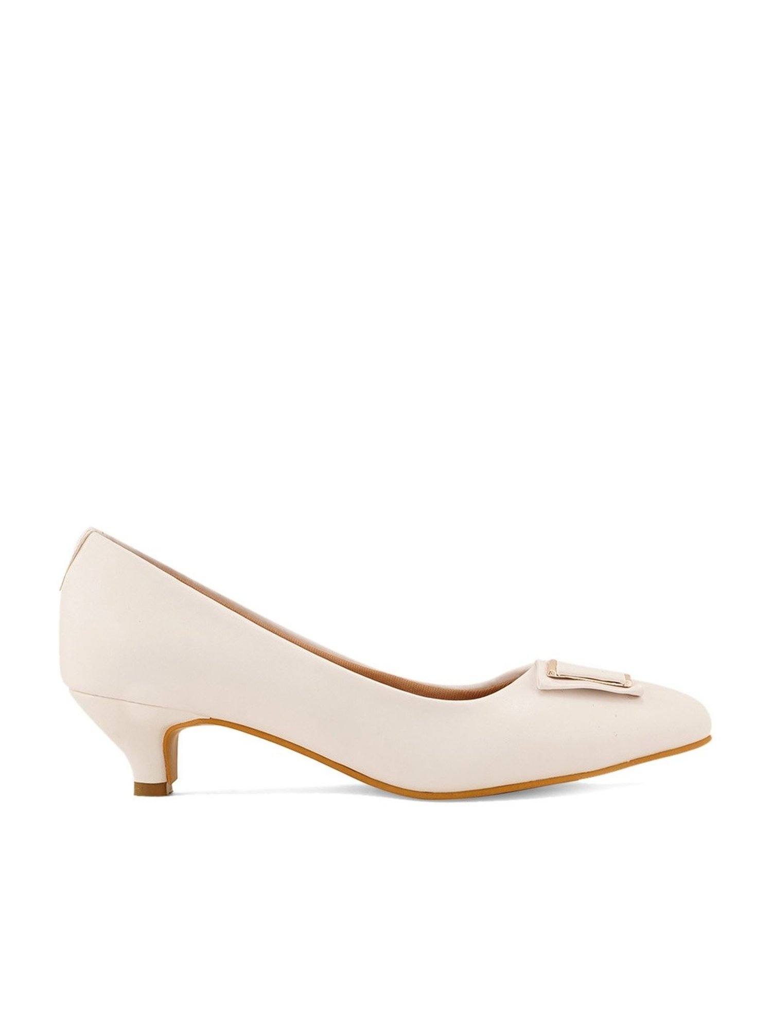 Elle Women's White Casual Pumps