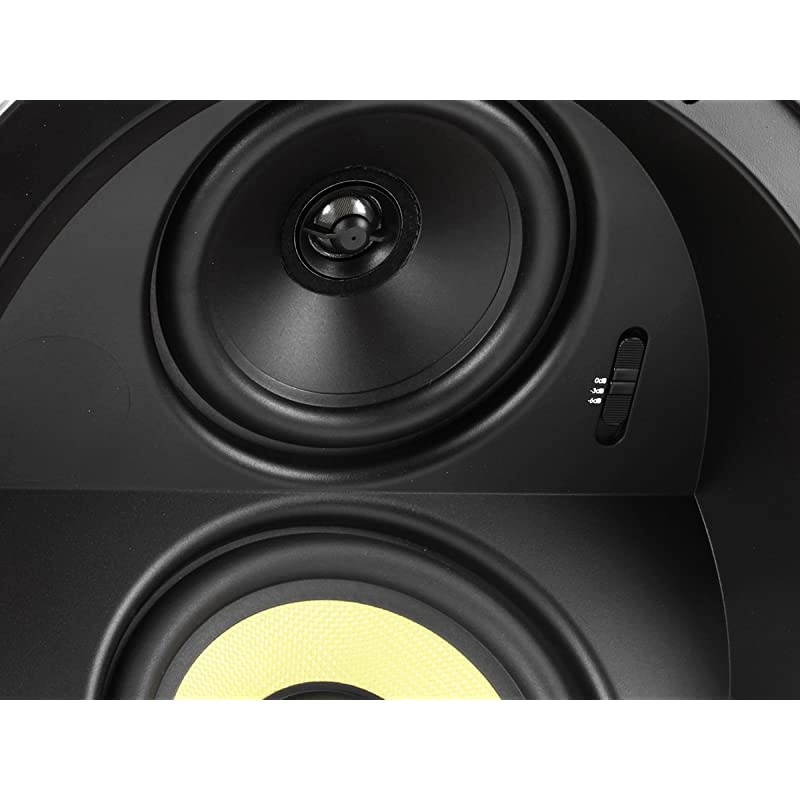 Caliber 2Way Aramid Fiber inCeiling Speakers 65 Inch Pair Titanium Silk Dome Tweeters