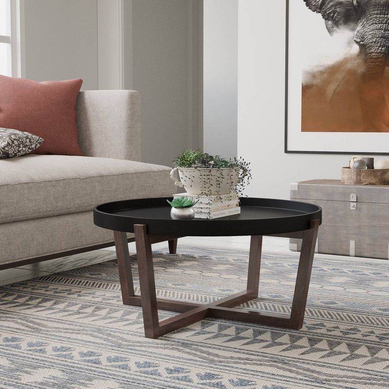 Aster Round Coffee Table Black - RST Brands