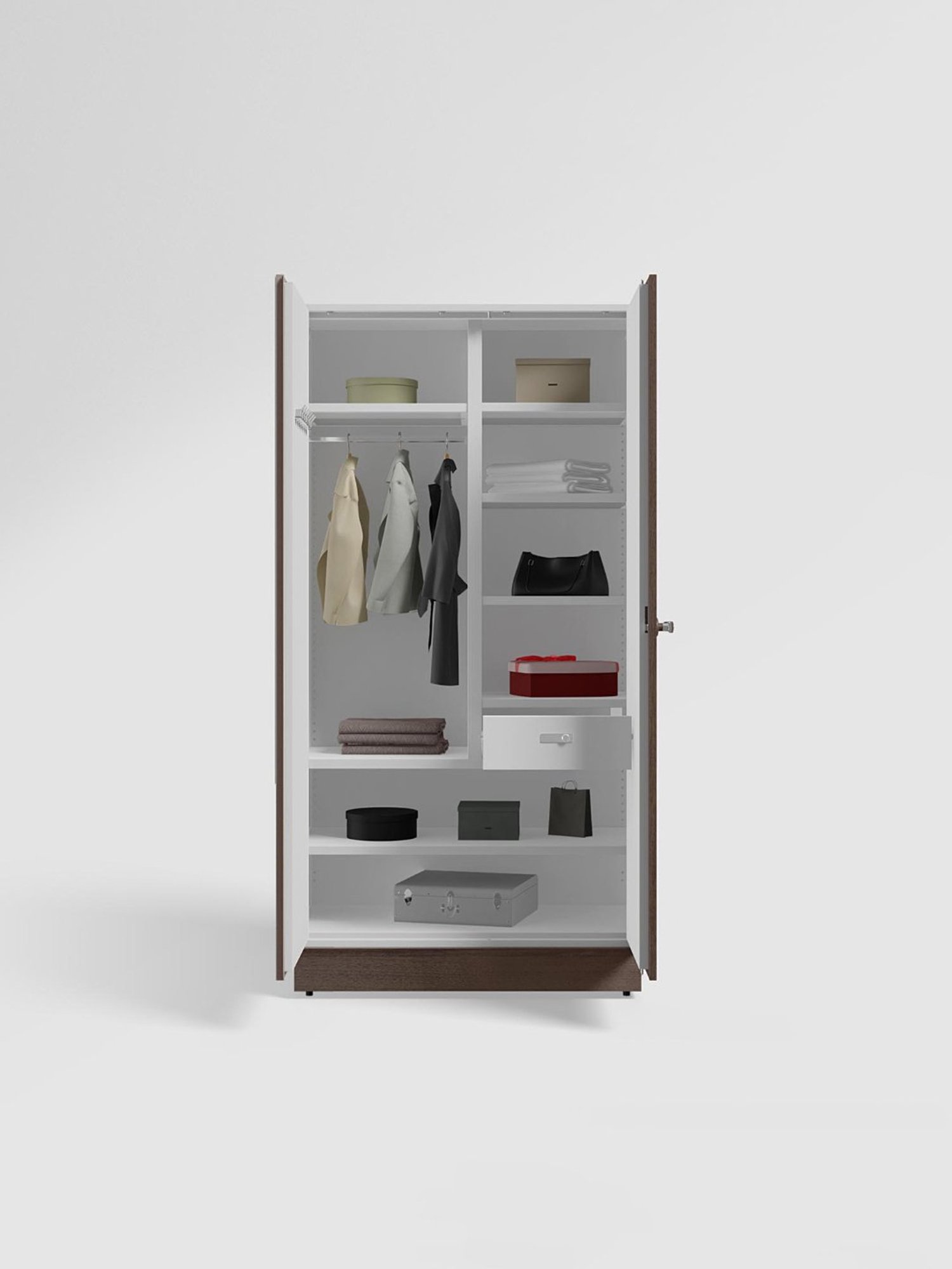 Home Basics 5 Dual Hook Chrome Plated Steel Over the Door Hanging Rack