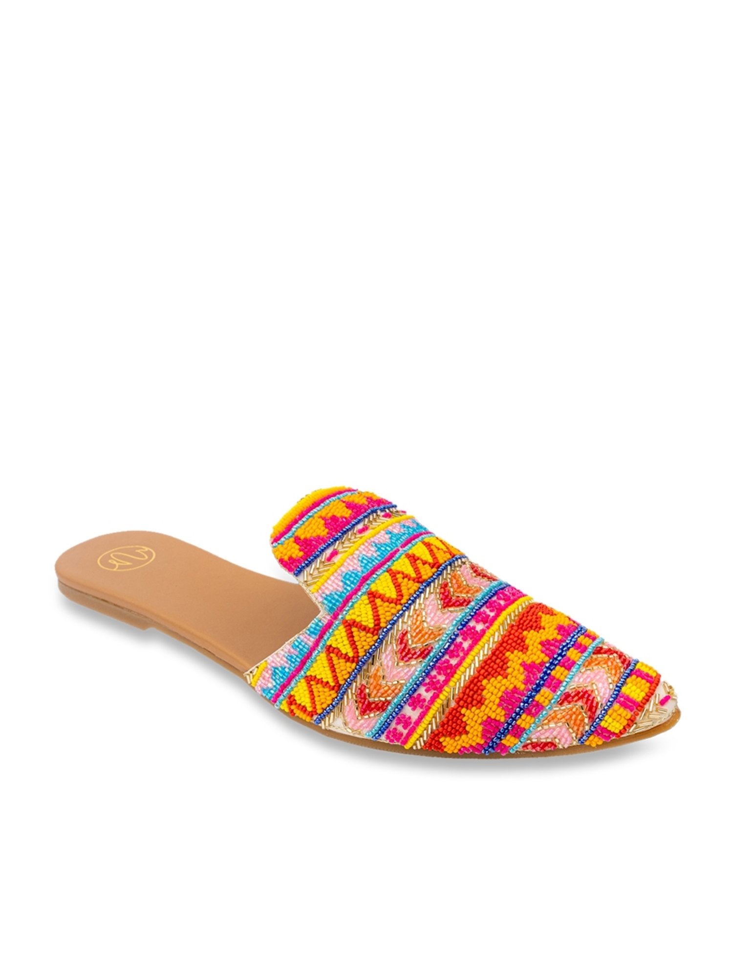NR by Nidhi Rathi Women's Multicolor Mule Shoes
