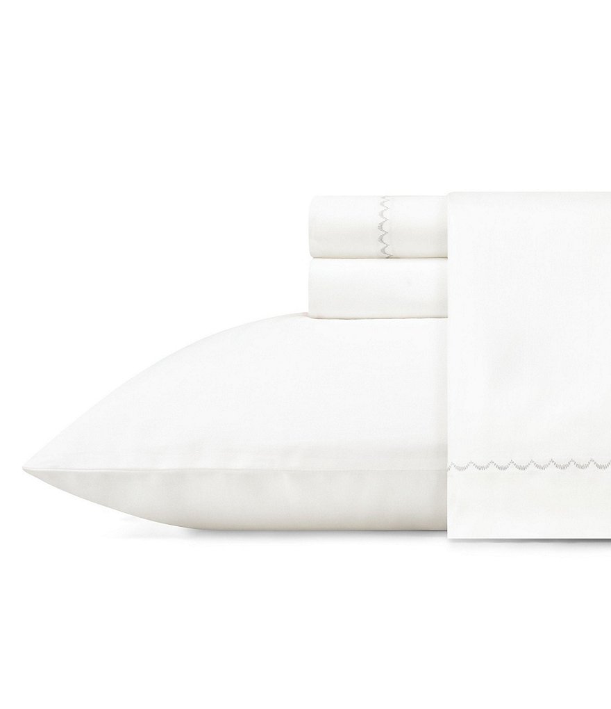 Vera Wang Simple Scallop Sateen Sheet Set