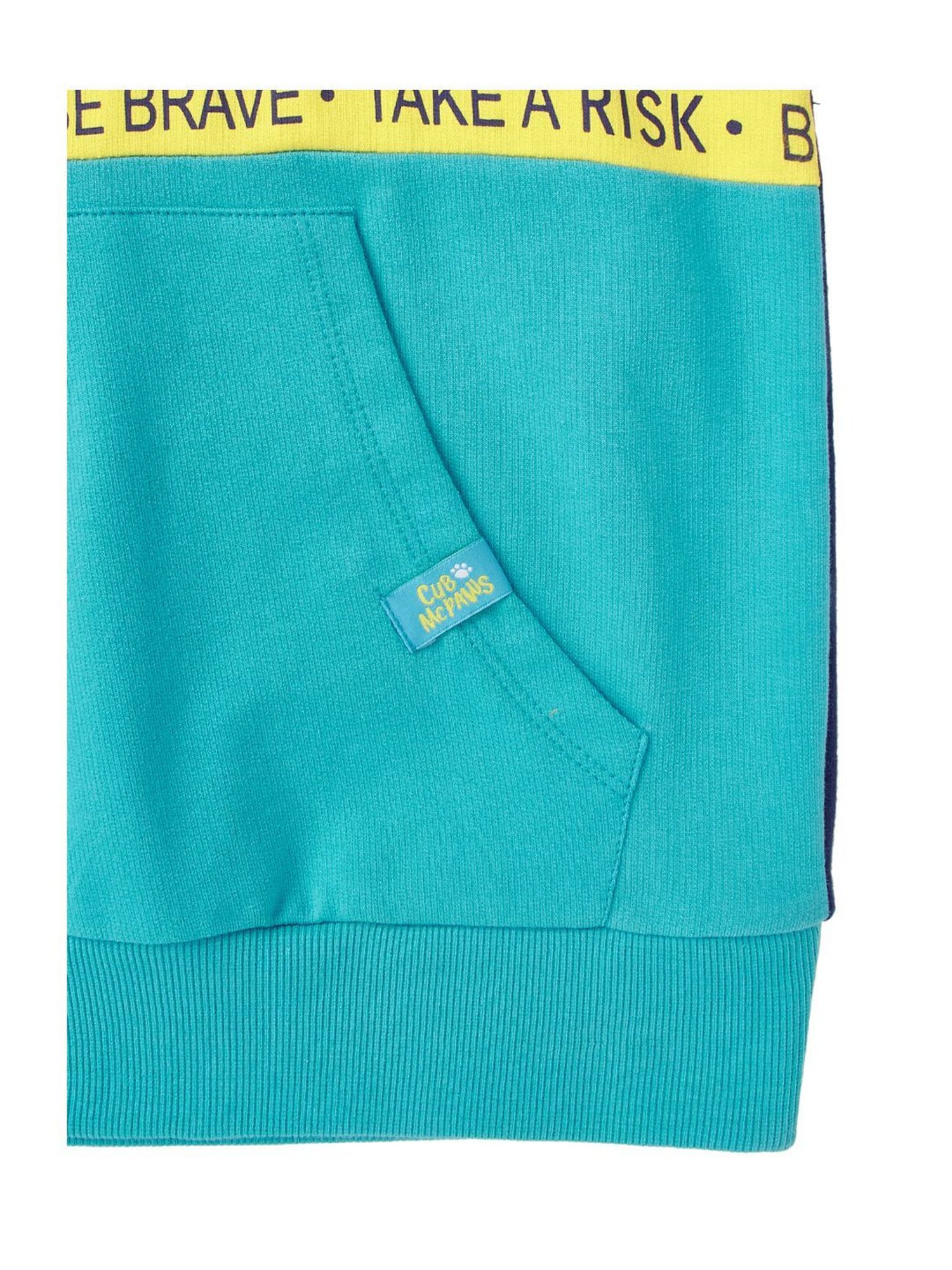 Cub McPaws Kids Blue Cotton Printed Full Sleeves Sweatshirt