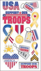 Sticko Classic Stickers-Support Our Troops