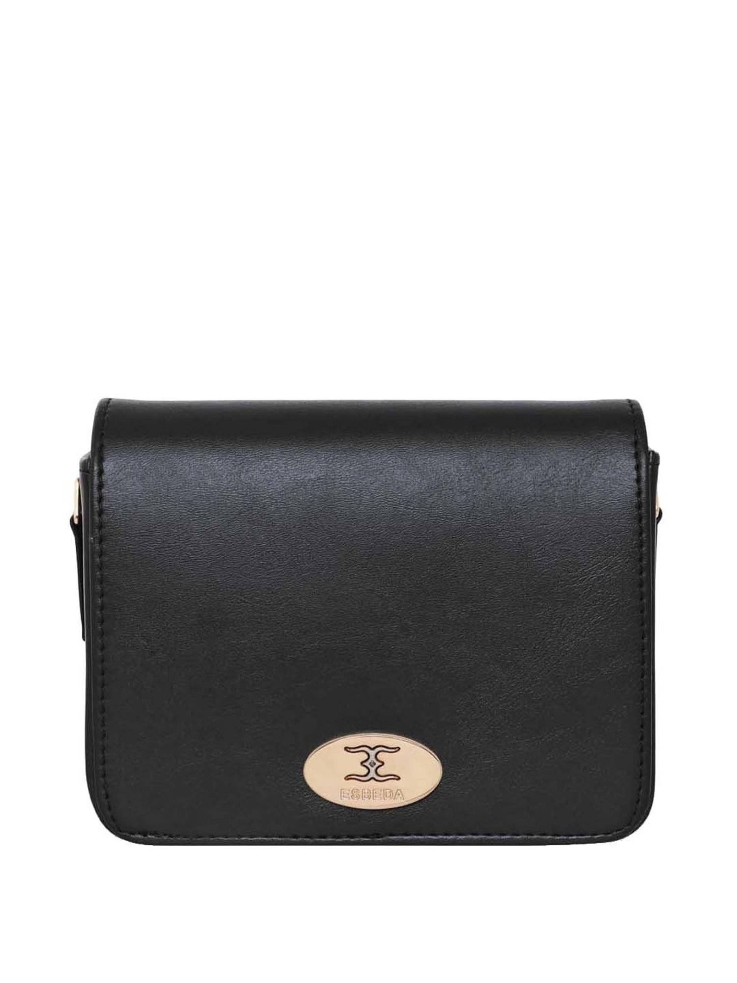 Esbeda Black Embellished Small Sling Handbag