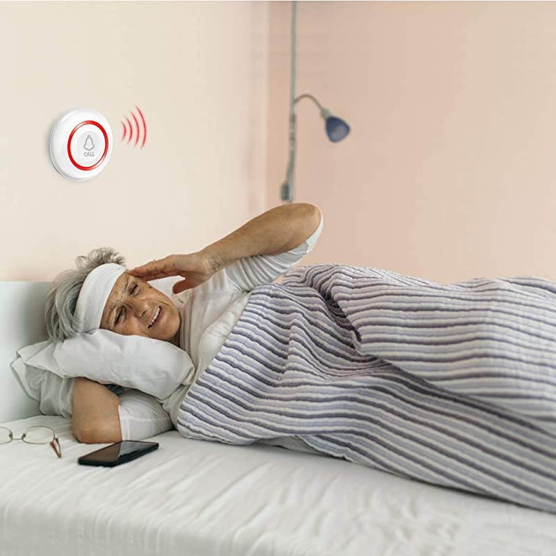 Wireless Doorbell  Waterproof Doorbell 500+Ft Range Loud Enough with LED Flashing