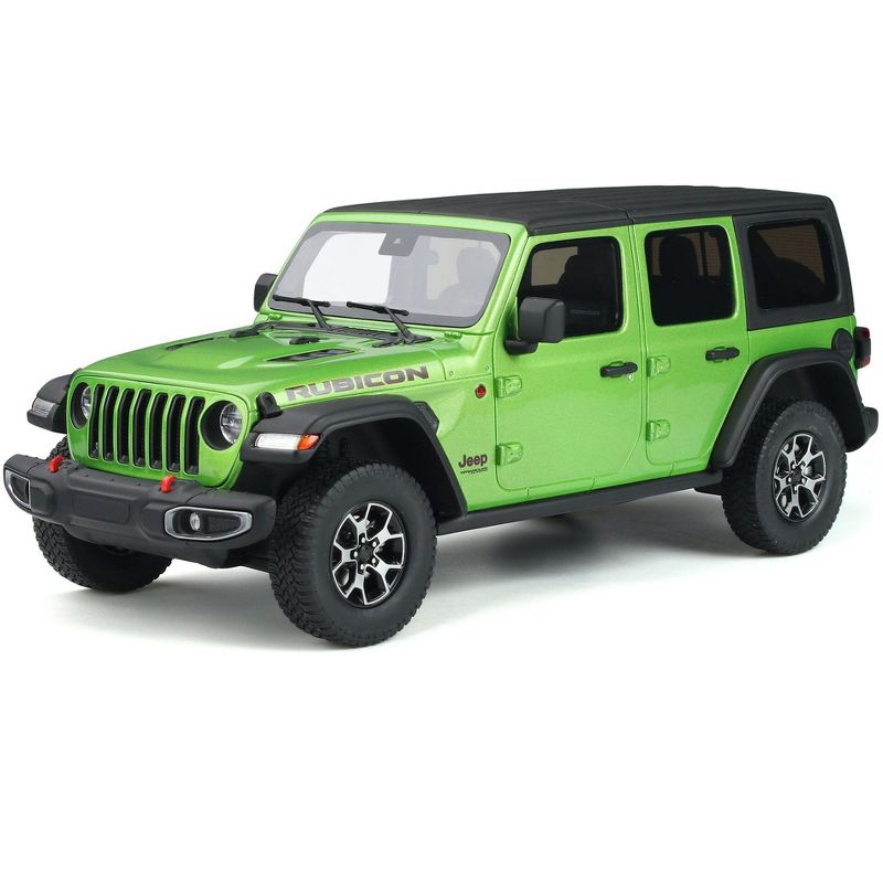 Jeep Wrangler Rubicon Mojito Green Metallic with Black Top Limited Edition to 999 pieces Worldwide 1/18 Model Car by GT Spirit