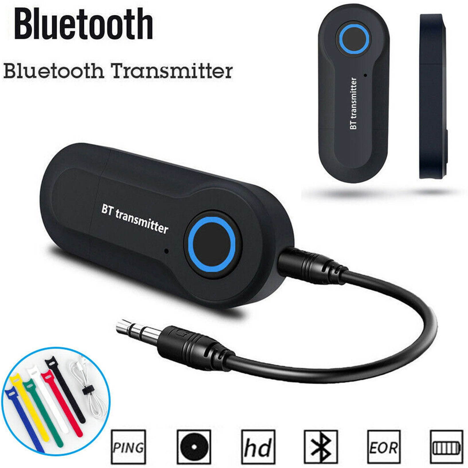 Bluetooth 4.0 Transmitter Audio BT400 Wireless Adapter 3.5mm Jack A2DP TV Stereo