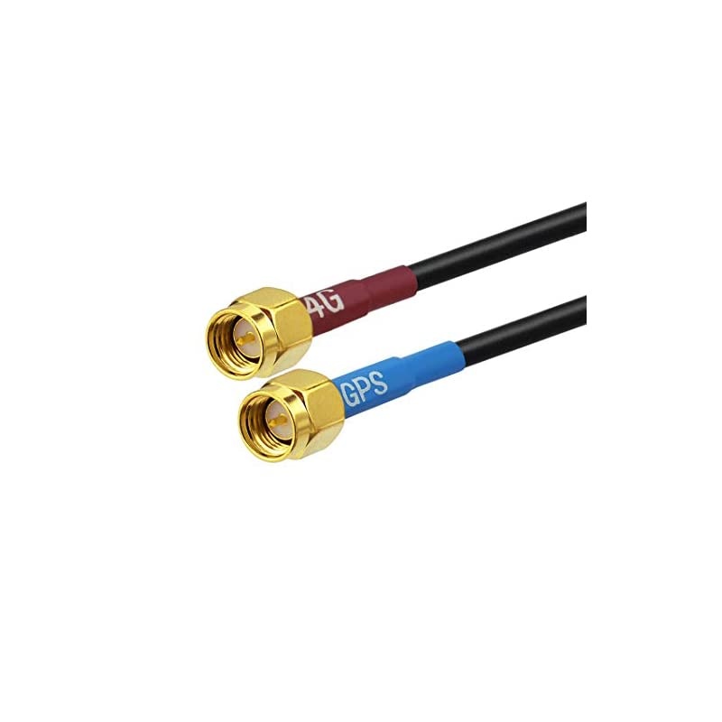 4G LTE Cellular GPS Fixed Bracket Wall Mount Antenna Compatible with Cradlepoint Sierra Wireless Airlink Gateway Modem Router Trail Camera Vehicle Truck Van RV Bus Tracker Real Time Tracking