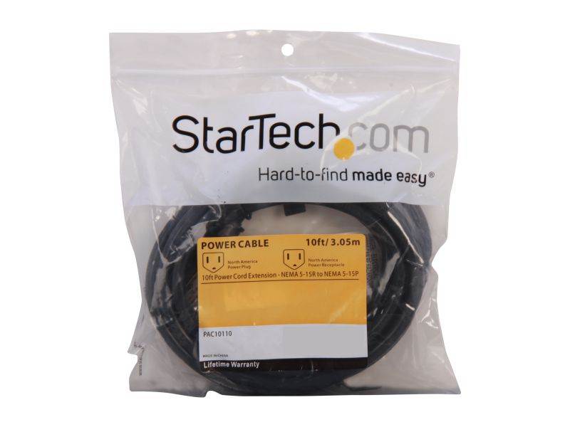 1M 16AWG Heavy Duty Power Extension Cord Power Extension Cable 3 Feet 1 Meters 3 Conductor NEMA 515P to NEMA 515R 13 Amp Power Cable ED70906