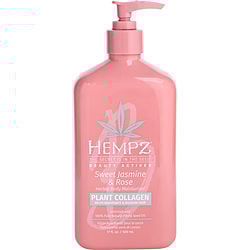 Sweet Jasmine & Rose Collagen Infused Herbal Body Moisturizer --500ml/17oz