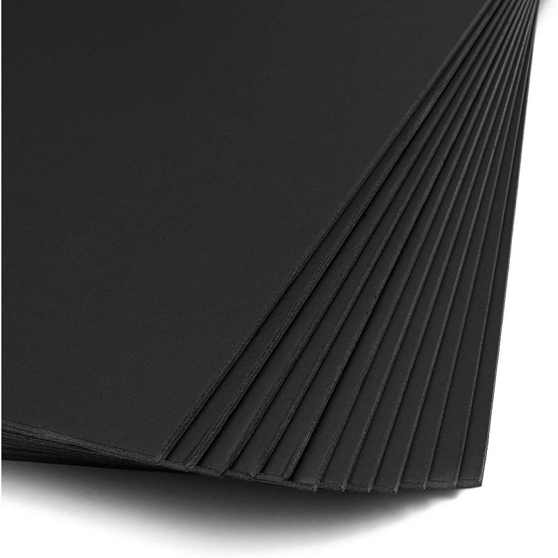 12 Pack 20x30" Foam Board, 3/16" Thick Core Craft Foam Sheets for Craft Projects & Kids DIY Projects, Black