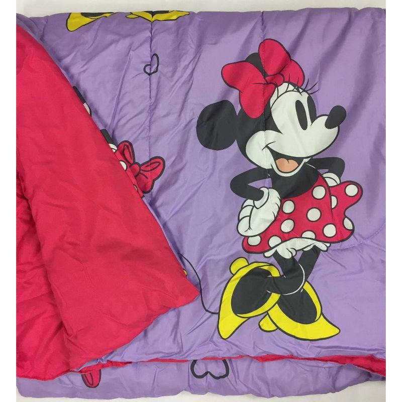 Mickey Mouse & Friends Minnie Mouse Twin Comforter Purple