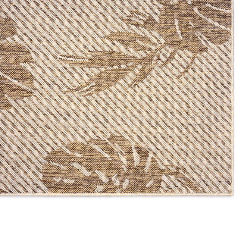 8' x 10' Le Soleil Outdoor Rug Black/Ivory - Linon