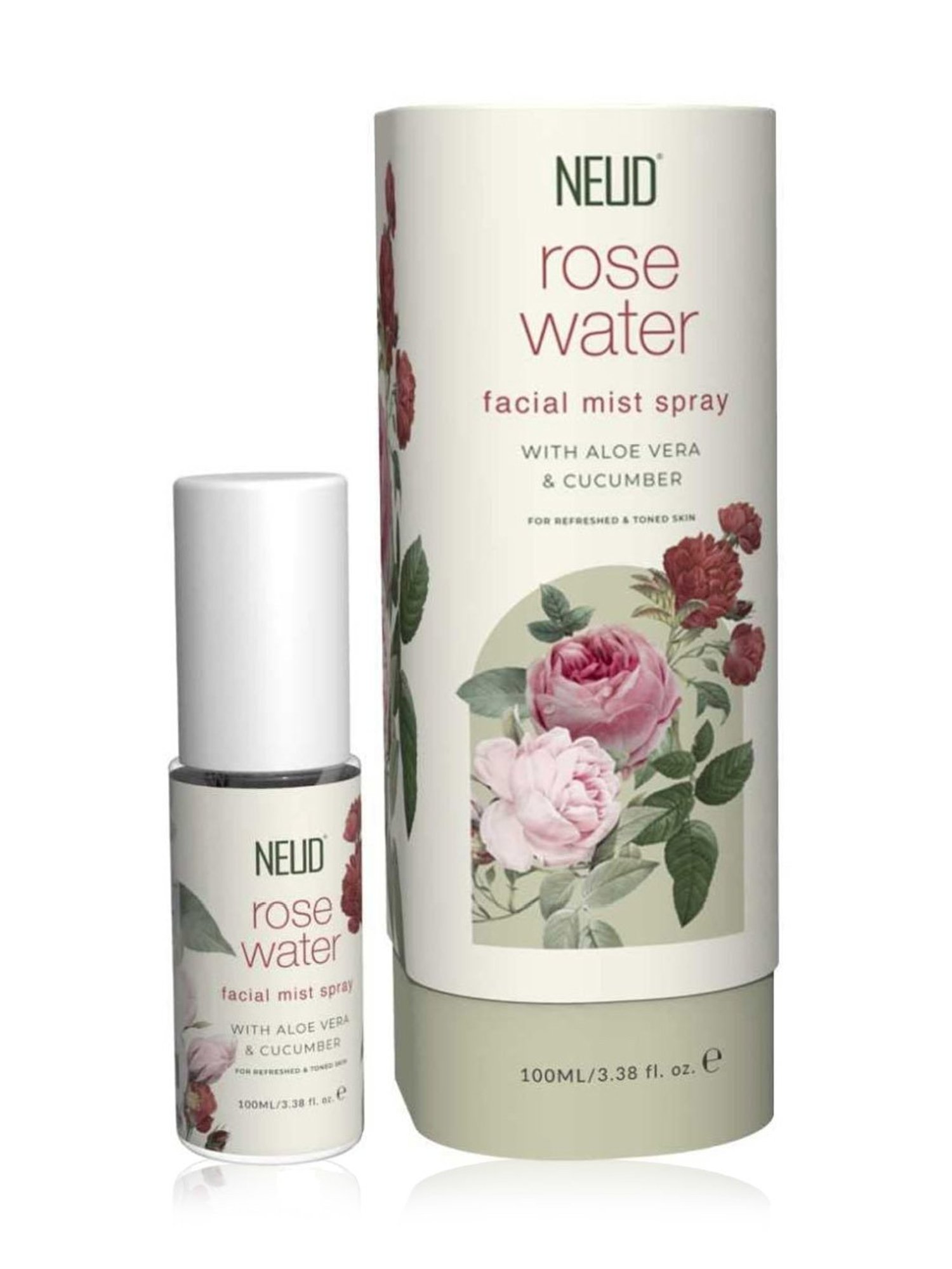 NEUD Rose Water Facial Mist Spray for Refreshed & Toned Skin - 100 ml (Pack of 1)