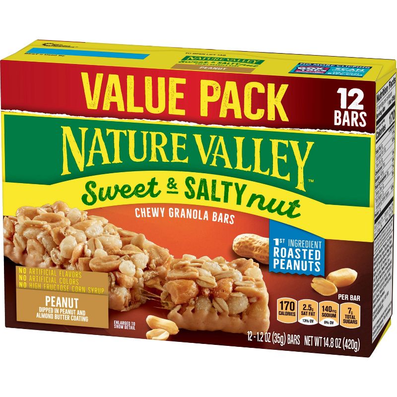 Nature Valley Sweet & Salty Nut Peanut Granola Bars - 1.2oz 12ct