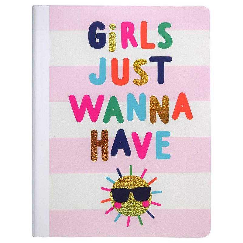 Composition Notebook Wide Ruled Rainbow Fun Girls Wanna Have Fun - Top Flight
