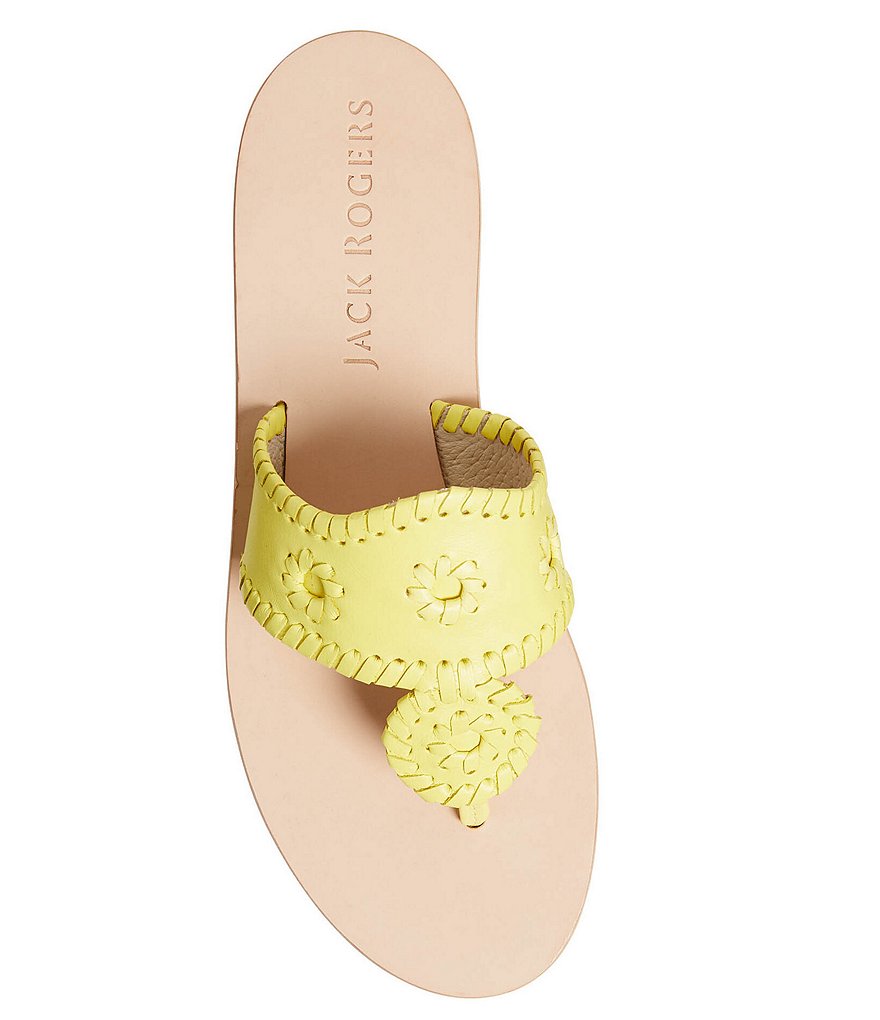 Jack Rogers Boating Jacks Leather Thong Sandals