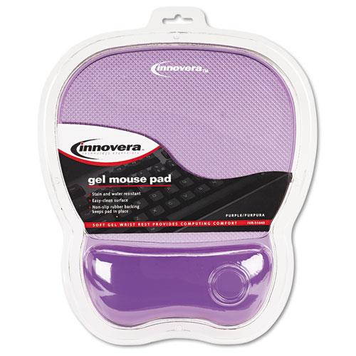 Innovera IVR51440 Purple Gel Mouse Pad and Wrist Rest